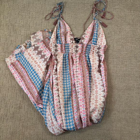 Lulu’s Maxi‎ Multi-Print Dress Small - Picture 12 of 12